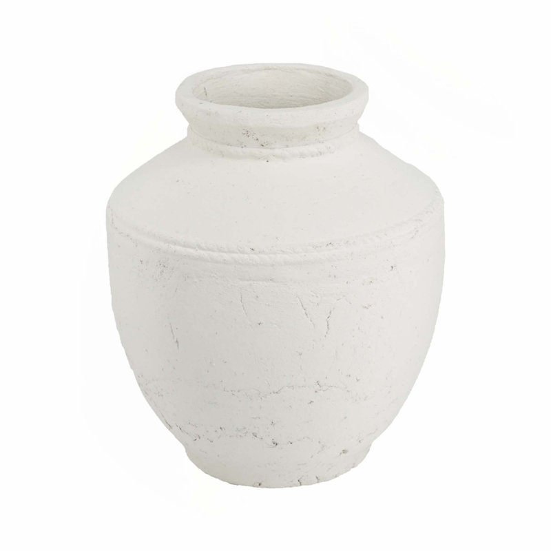 Vase décoratif en terre cuite avec une silhouette ronde traditionnelle pour une décoration intérieure durable et un affichage floral