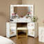 Ensemble de coiffeuse de maquillage moderne avec miroir et armoires Modern Corner