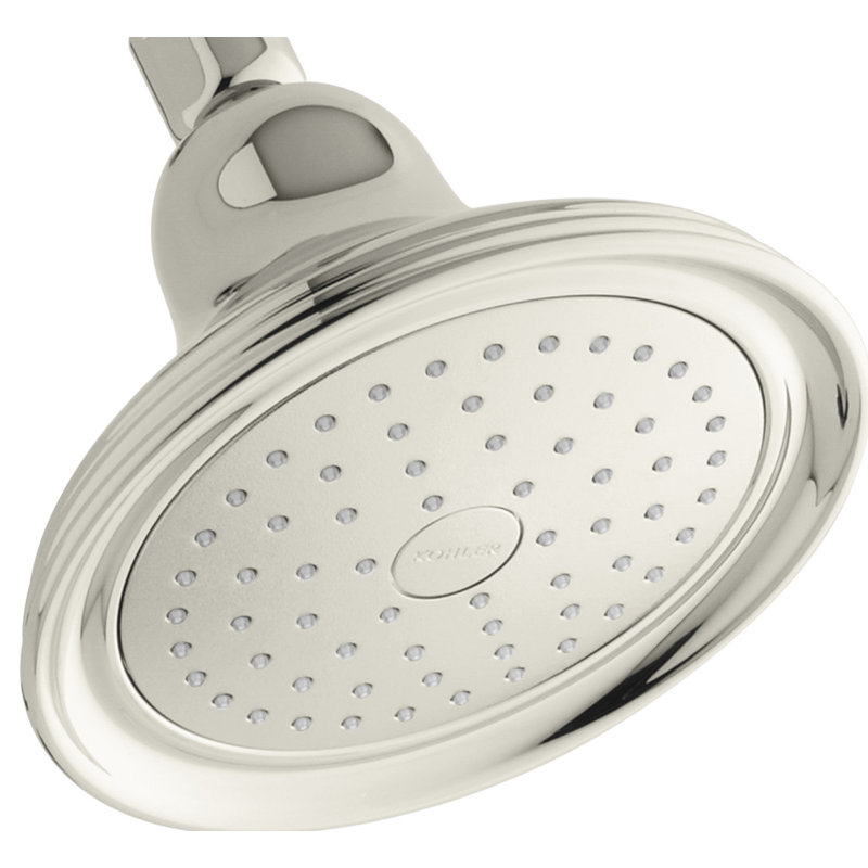 Devonshire 2.5 GPM Full Rain Shower Head, Nickel poli éclatant