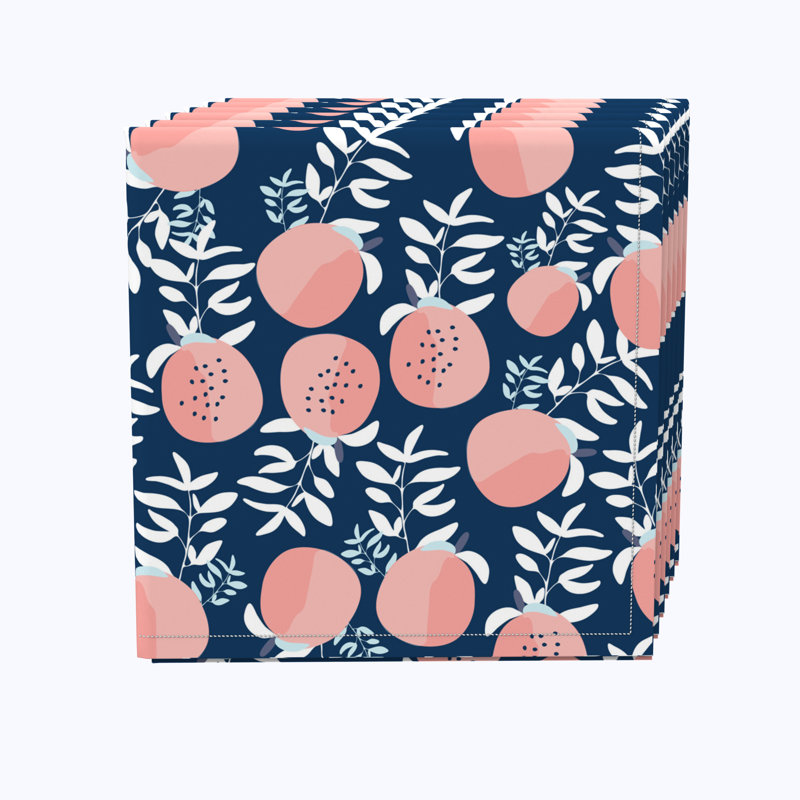 100% Cotton Floral Square Napkin