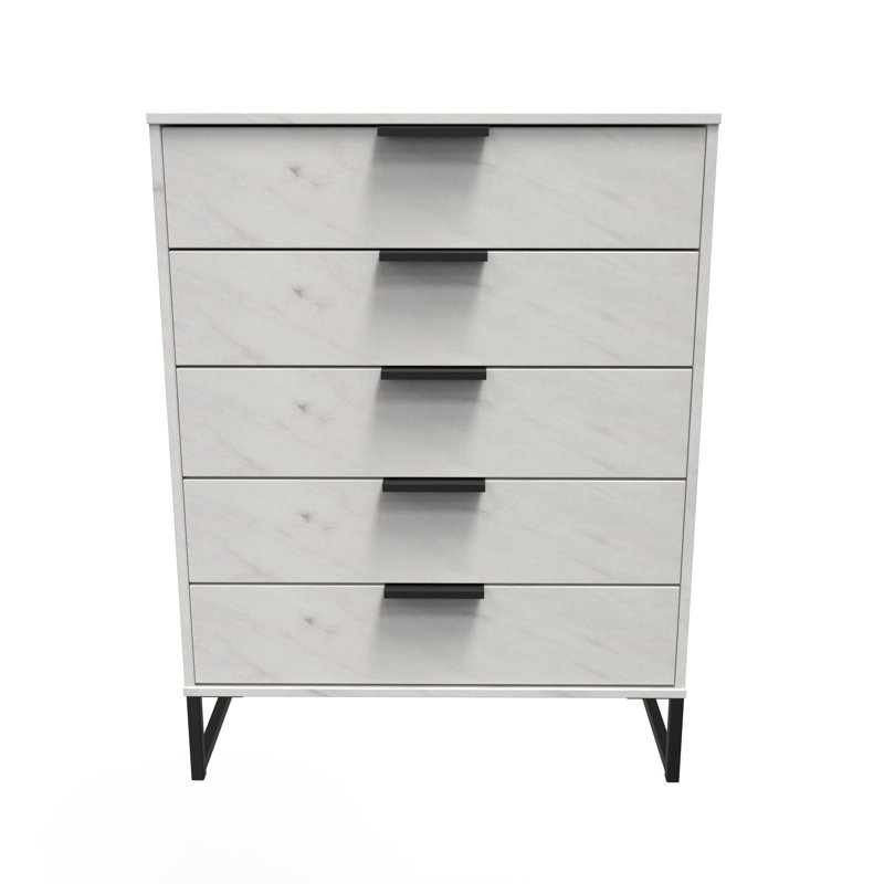 Turah 77 cm W Chest of 5 Drawers