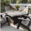Berlin Gardens Numa Marine Top With Matte White Base Fire Pit Dining Table-1973083156-1973083177