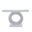 O-Shaped Handicrafts Mirror Console Table With Hand-Polished Beveled Edges For Living Room Decoration And Light Reflection