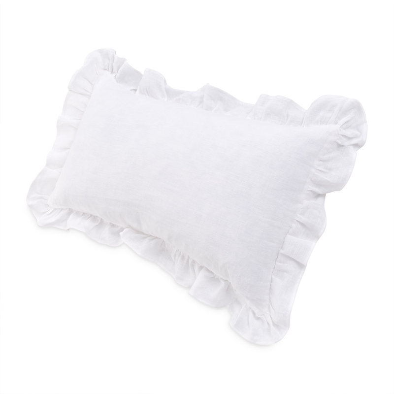 Cherry Hill Linen Duvet Set - White, Queen Duvet Cover + 4 Shams + 1 Pillow