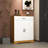 4 Shoe Storage Unit With 1 Drawer, Wooden Cabinet For Entryway & Hallway, Adjustable Shelves Ample Space Available Freestanding Kitchen, Practical Arrangement