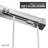 Ward Series 76 In. X 56-60 In. Frameless Sliding Shower Door In Brushed Nickel With 3/8" (10Mm) Tempered Clear Glass-119446226