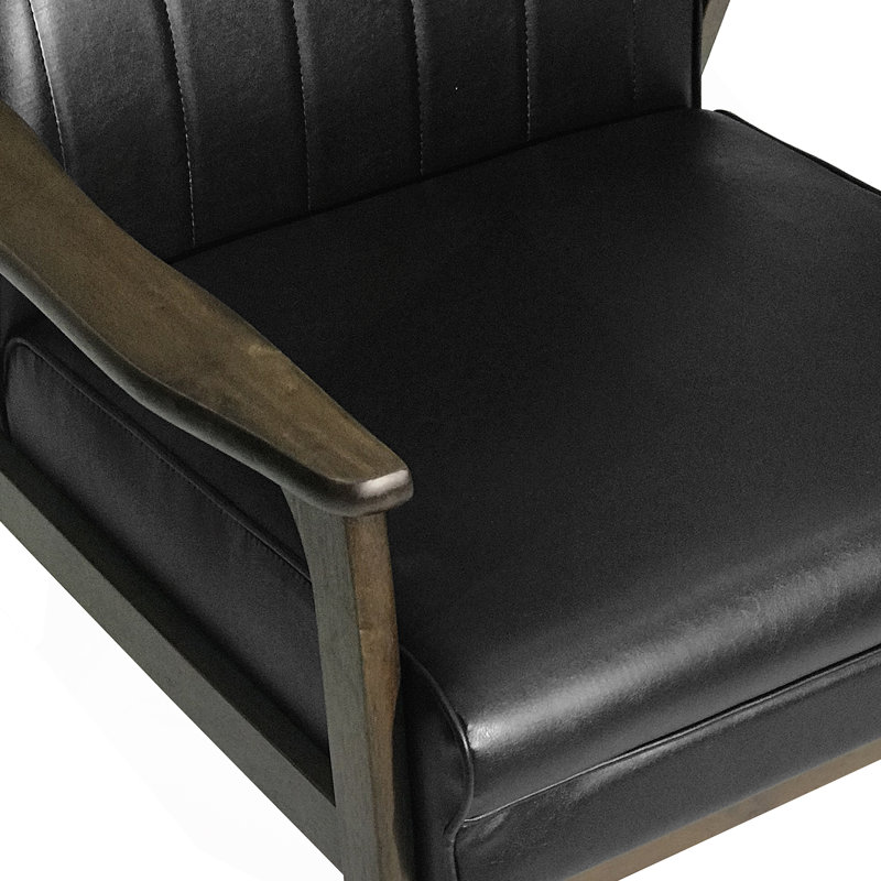 Chaise d'appoint rembourrée Mid-Century