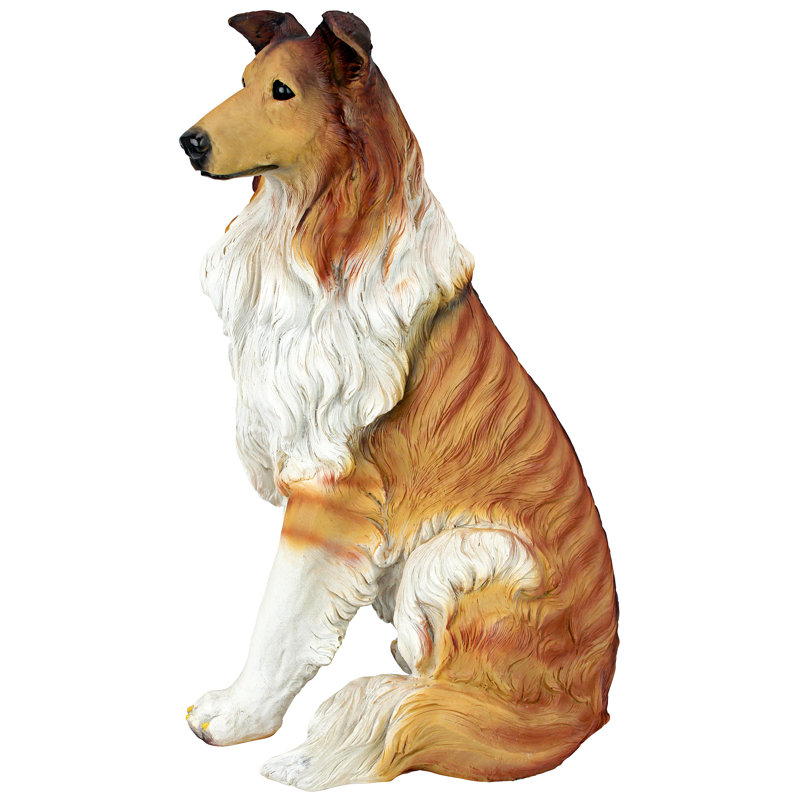Long - Haired Collie Animals Figurines & Sculptures