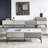 Italian Rock Slab Storage Coffee Table