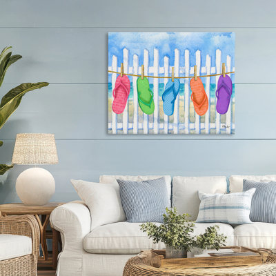 Flip Flop Clothesline Canvas, design by Paul Brent
