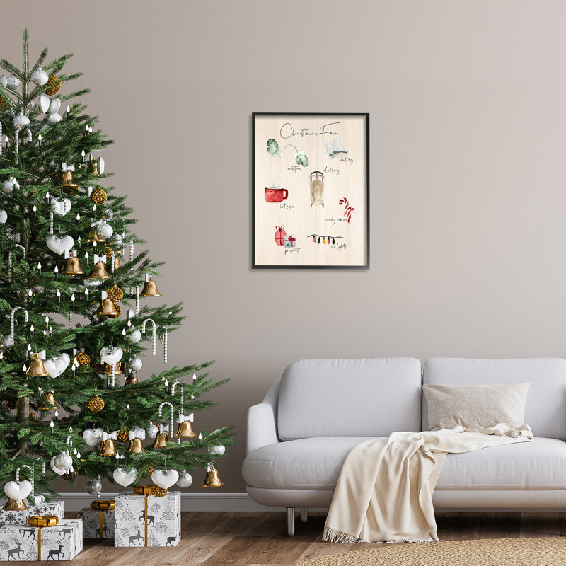Impression de tableau rustique de Noël sur table de fête, Giclée encadrée noir minuit, H 30 po x l 24 po