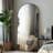 Arched Full-Length Floor Mirror with Aluminum Alloy Frame, Shatter-Resistant Glass, Freestanding or Wall Mounted-1114336374-1100557274