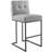Privy Black Stainless Steel Upholstered Counter Stool-570633222-573757569