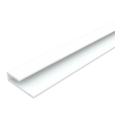 Carreau de coin en plastique 48 po x 0,7 po blanc