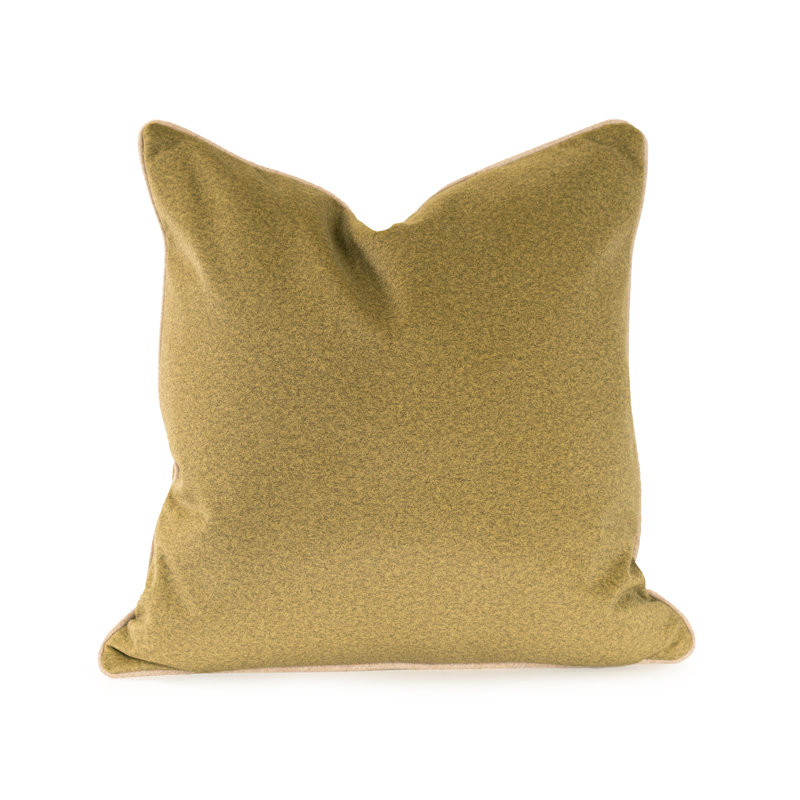 Oreiller en duvet Qiviut Green 20x20, Vert, Carré 20 po, Mélange de duvet