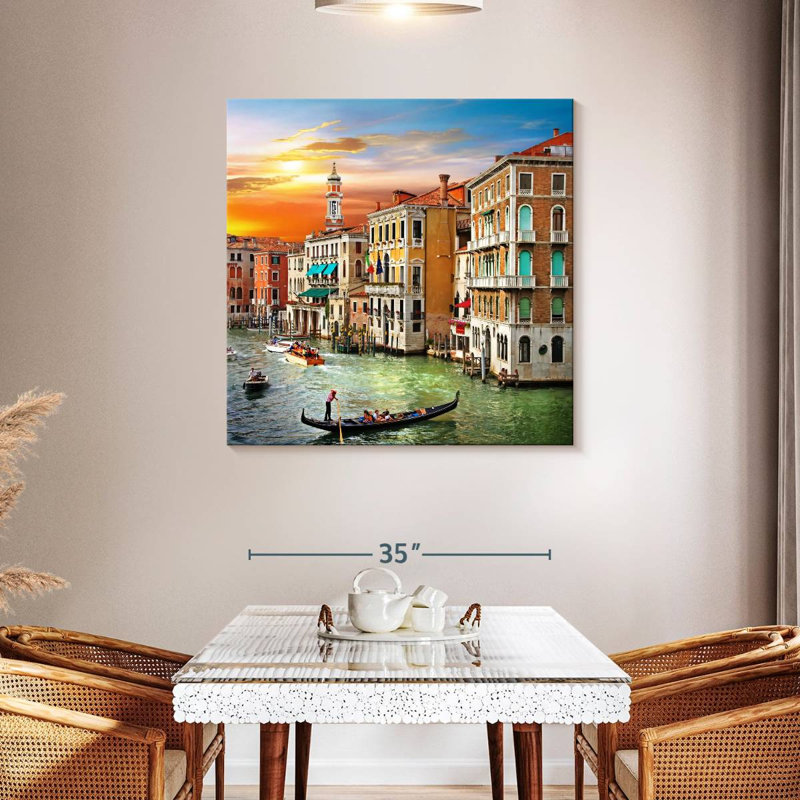 Bâtiments et gondoles Nicci Venice, H 39 po x l 39 po