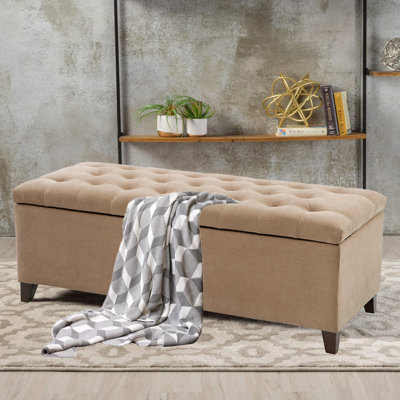 Jahmere Polyester Upholstered Storage Bench