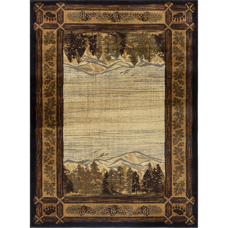 7 Ft. 10 In. X 10 Ft. 3 In. Lodge Area Rug, Rectangle 7'10" x 10'3"