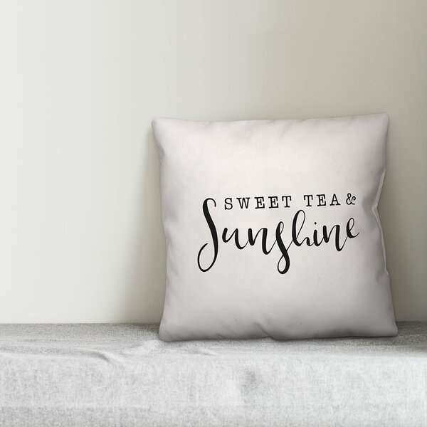 Designs Direct Creative Group Textual Indoor/Outdoor Throw Pillow | Wayfair