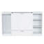 Lit simple avec garde-robe et tablettes de chevet - taille option blanche et compacte