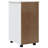 Jennasis vidaXL MOSS 4-Drawer Chest with Wheels, Solid Pinewood, 13.4"x15.4"x25.8"-1985047490