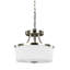 Luminaire suspendu convertible semi-encastré deux lumières Hettter de Génération Lighting -20345607