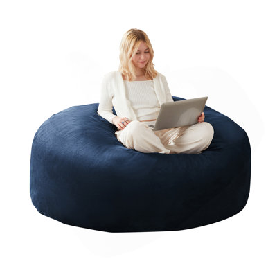 4FT Bean Bag Chair, Memory Foam Filling, Adult And Teen Bean Bag Chair, Soft Sofa With Removable Flannel Cover, Round Sofa For Living Room, Bedroom, College Dorm.