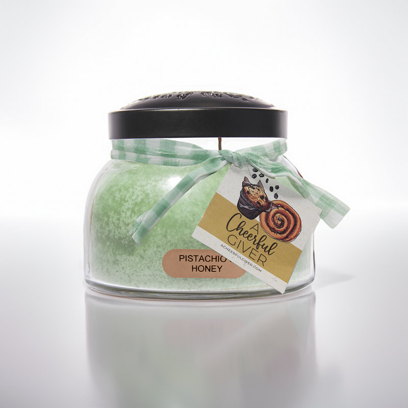Black Scented Jar Candle with Parrafin Wax, 22oz