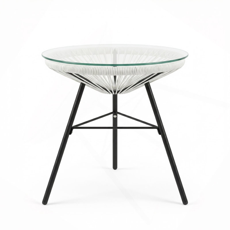 Table d'appoint en osier synthétique NUSA