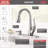 Talbott Pull Down Sprayer Kitchen Sink Faucet with Matching Soap Dispenser-20137420