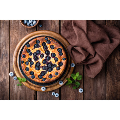 Beddie Blueberry Cake - Wrapped Canvas Print