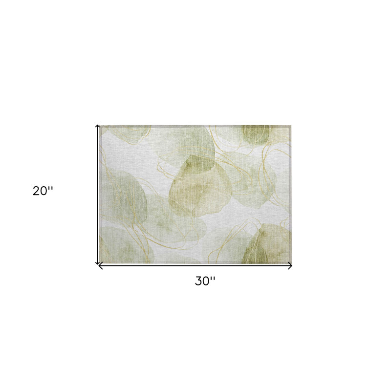 Rectangle HomeRoots Area Rug with Non-Slip Backing