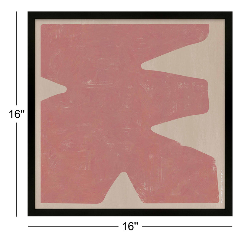 Sculpted Pastel 4 Print by Romina Gadler, 16" H x 16" W, Black Paper Framed