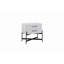 Table de chevet, table de chevet 2 tiroirs (USB Type C)