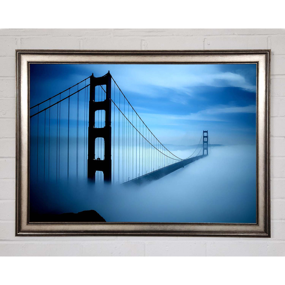 Golden Gate Bridge Nebel - Einzelner Bilderrahmen Kunstdrucke