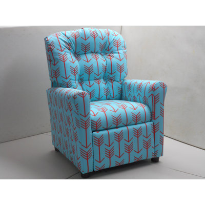 Evea Kids 14'' Recliner Chair and Ottoman