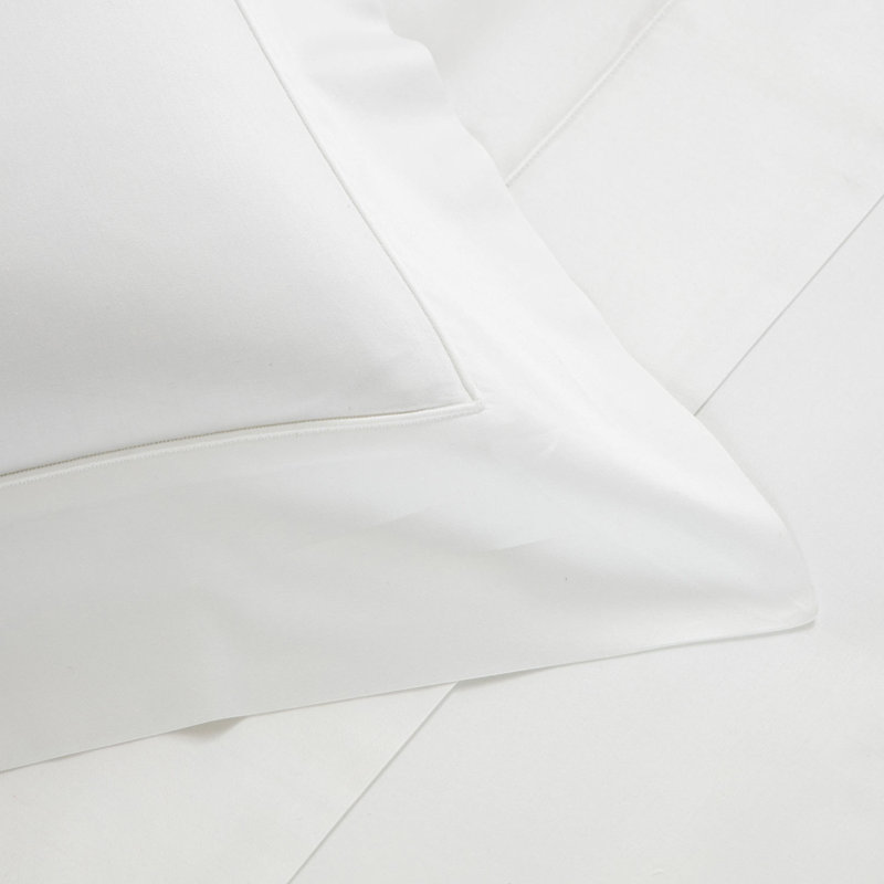 Grace Sateen Sheet Set, White, King Sheet Set