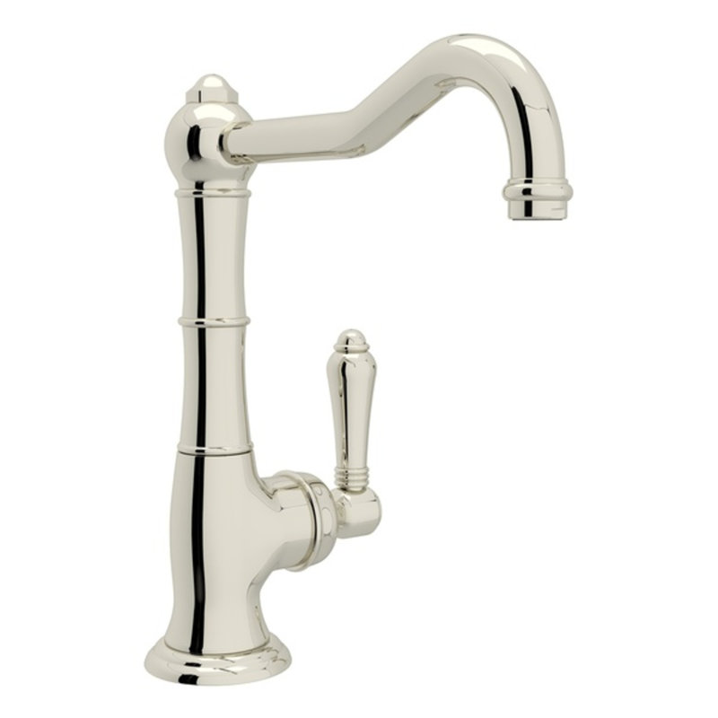 Cinquanta Bar/Food Prep Kitchen Faucet, Polished Nickel