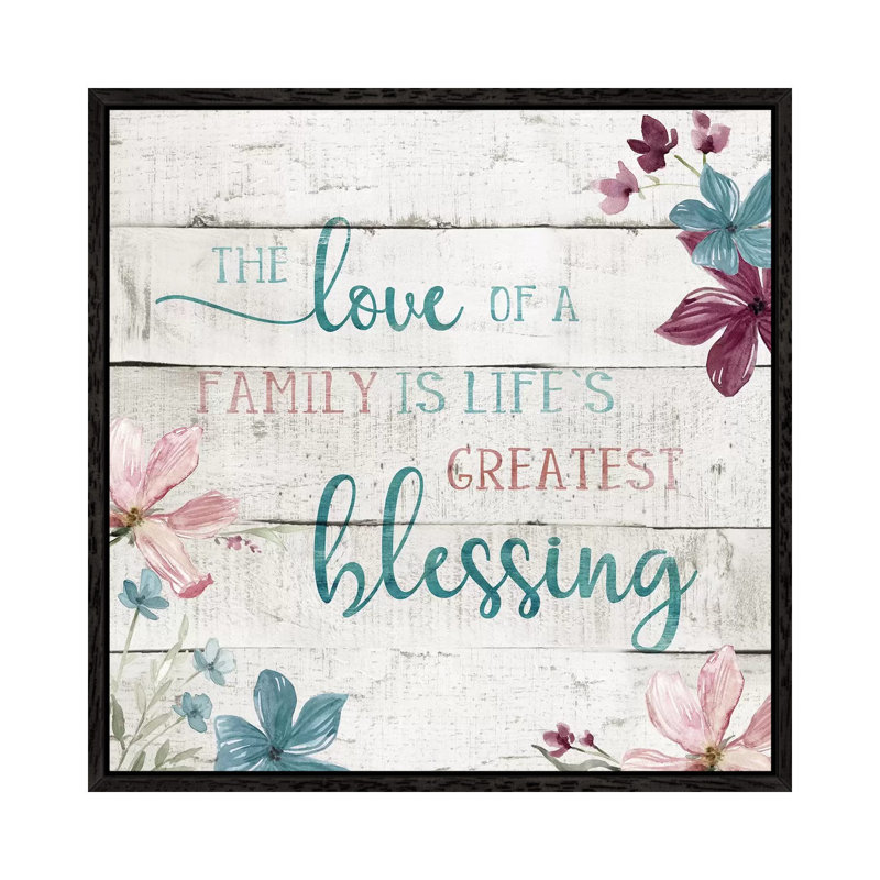Family Blessing by Carol Robinson - Print on Canvas, Black Framed, 66.04 cm H x 66.04 cm W