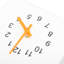 Horloge murale en forme de maison d'oiseau avec fonction vocale et pendule décoratif élégant pour bureau, chambre, salon, toit orange-1831271102