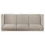 Canapé à accoudoirs tapissier Fisher Taupe