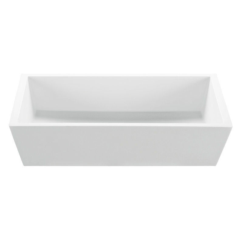 MTI Petra 4 22" Vessel Bathroom Sink, Gloss White