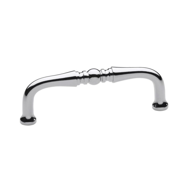 4" Center to Center Colonial Pull, Bright Chrome