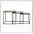 Natural Sheesham Wood And Black Metal 3-Piece Nesting Table Set, Perfect For Versatile And Space-Saving Decor.
