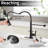 Spring Single Handle Pull-Down Sprayer Kitchen Faucet Deckplate Included In Stainless Steel Matte Black-116090211