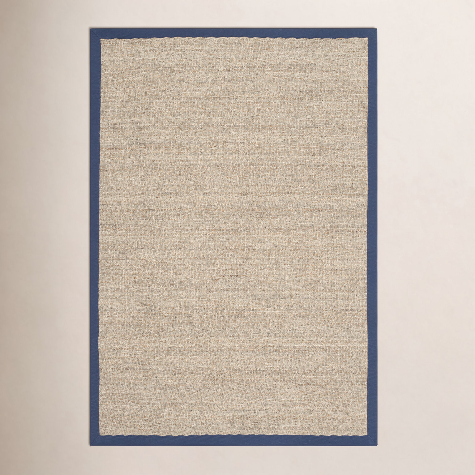 Natural Blue Seagrass Rug, Rectangle 3' x 5'