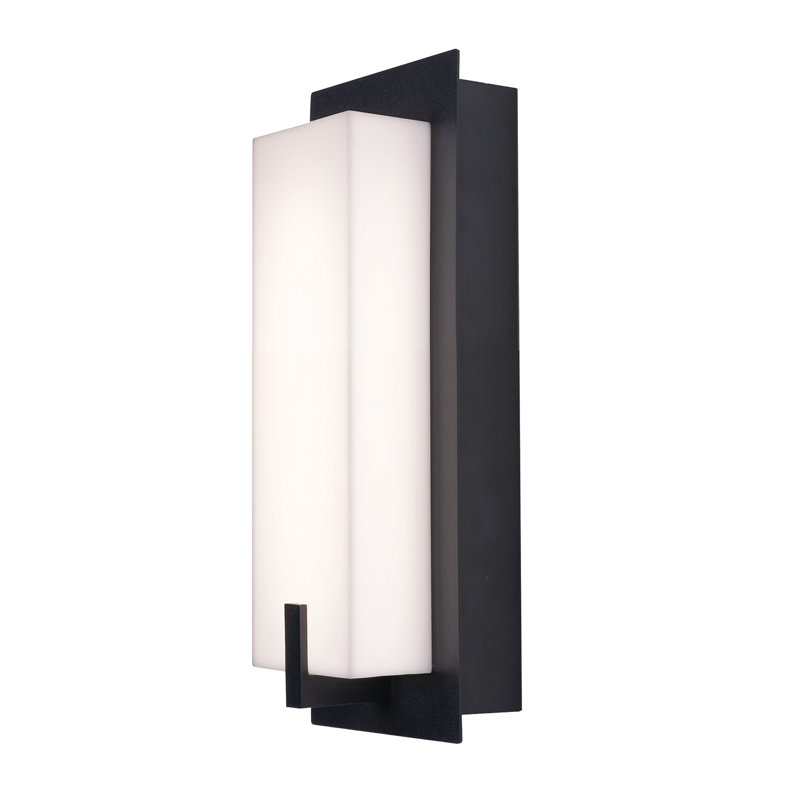Pazong - 10'' LED Wall Sconce - Black, 9 W, Black