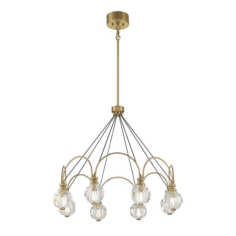 Jalenn 8 - Light Wagon Wheel Chandelier