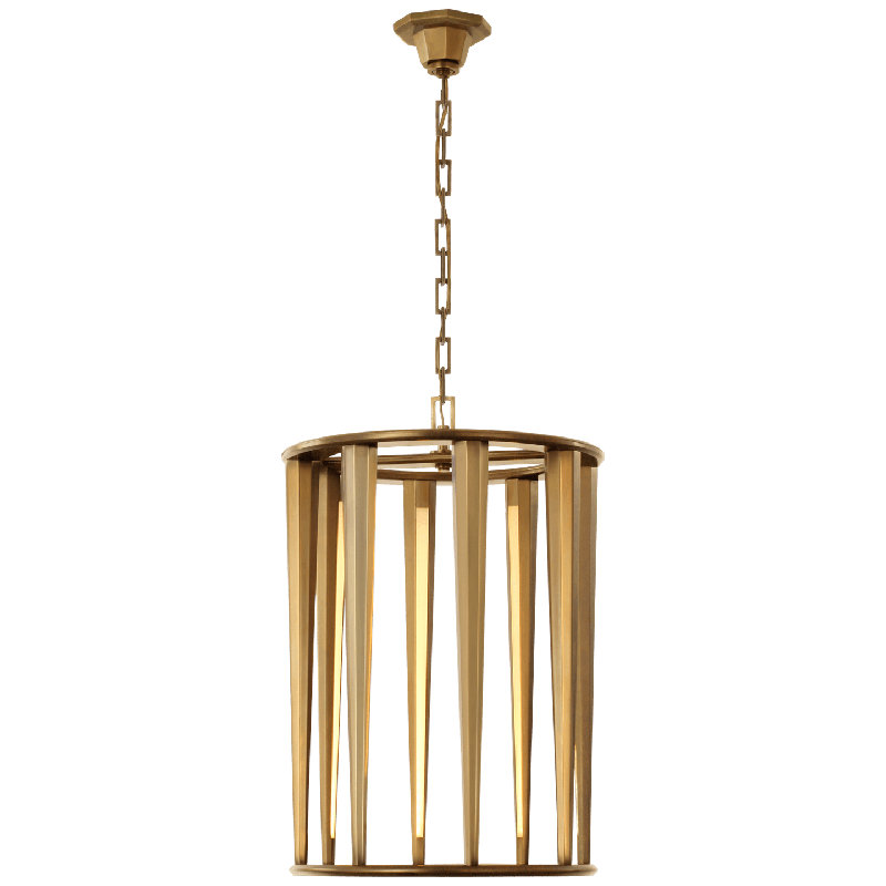 Thomas O'Brien Galahad Medium Lantern, Antique Brass