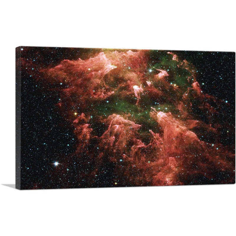 Carinae Nebula Hubble Telescope NASA - Reproduction de photo sur toile tendue, H 12 po x l 18 po x P 0,75 po